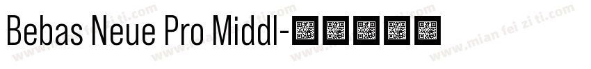 Bebas Neue Pro Middl字体转换